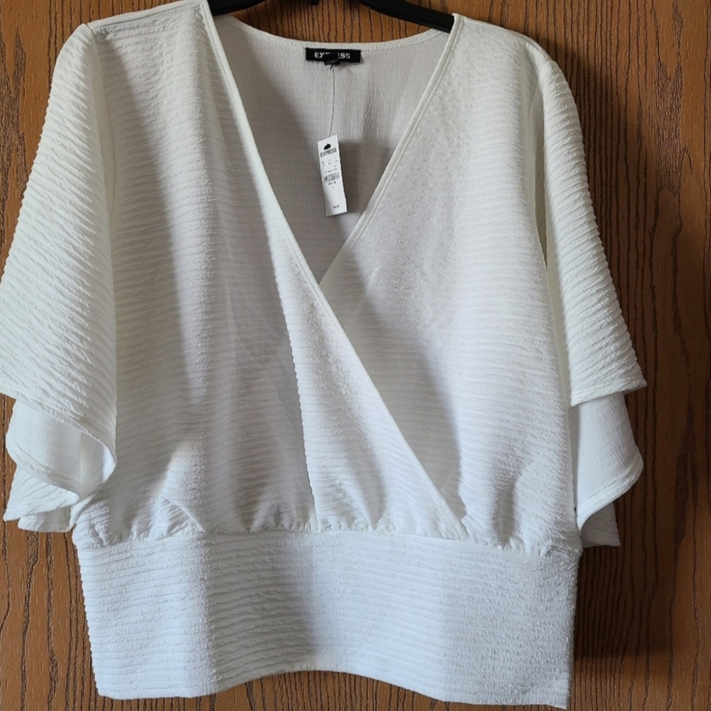 White Surplus Top